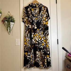 Signature by Robbie Bee Abstract Pattern Dress